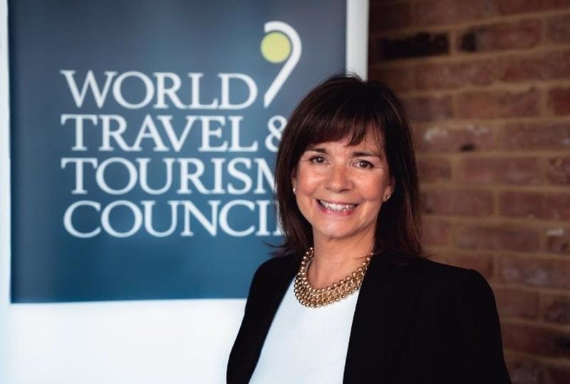 <p> La presidenta del Consejo Mundial de los Viajes y el Turismo (WTTC), Julia Simpson. </p>