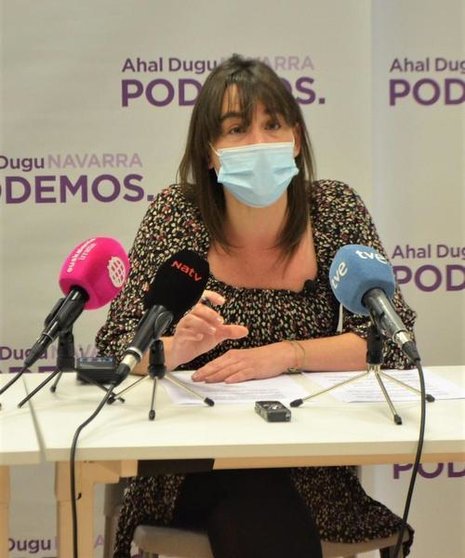 <p> Begoña Alfaro, coordinadora autonómica de Podemos Navarra </p>