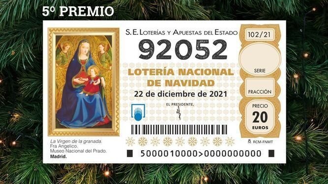 <p> Primer Quinto Premio de la Loteria de Navidad de 2021 </p>