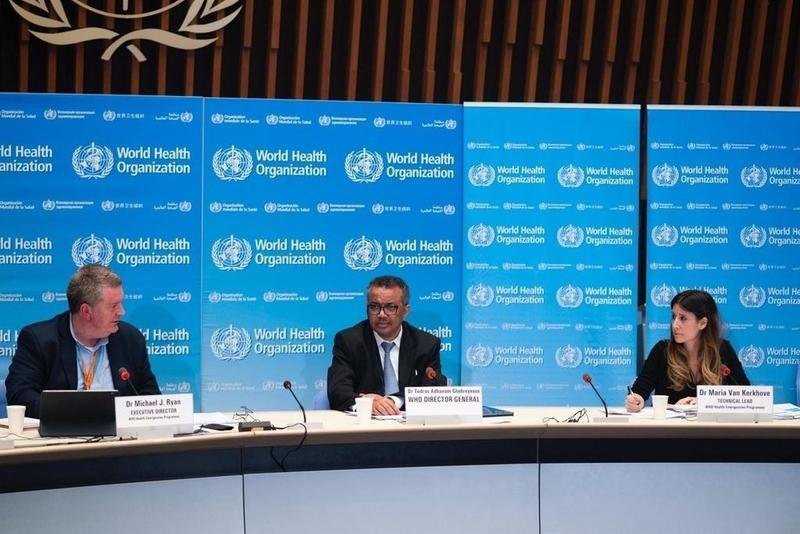 <p> El director general de la Organización Mundial de la Salud (OMS), Tedros Adhanom Ghebreyesus, en rueda de prensa. // EP </p>