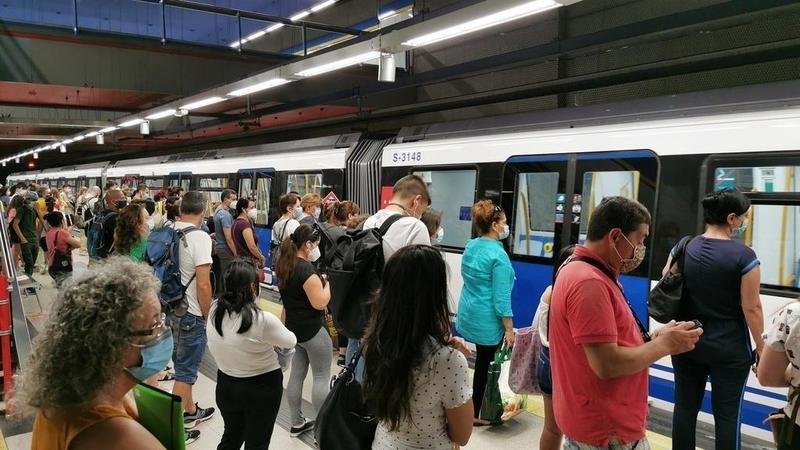 <p> Metro de Madrid. Twitter </p>