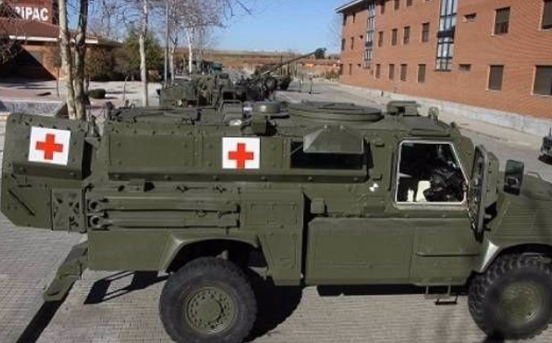 <p> Ambulancia blindada del Ejército de Tierra - MINISTERIO DE DEFENSA </p>