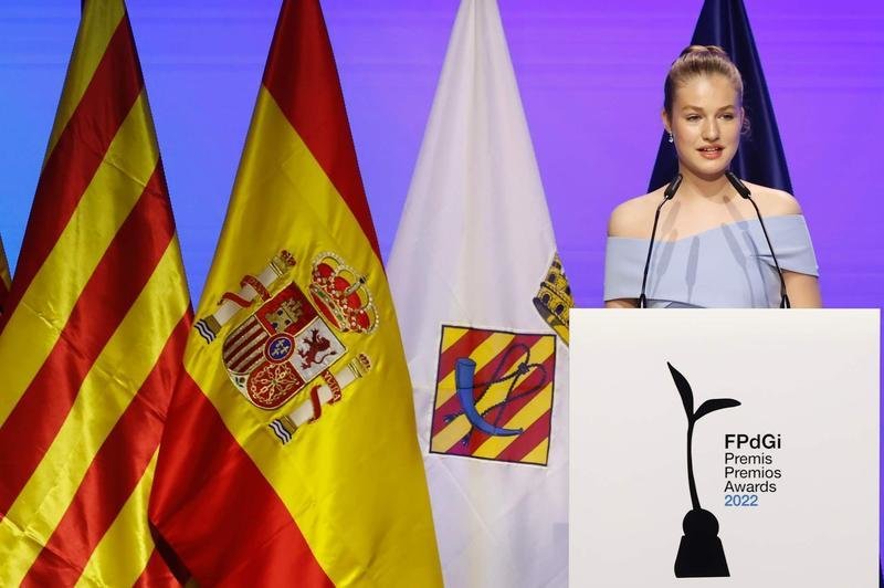 <p> La Princesa Leonor en los Premios Princesa de Girona, Casa Real </p>