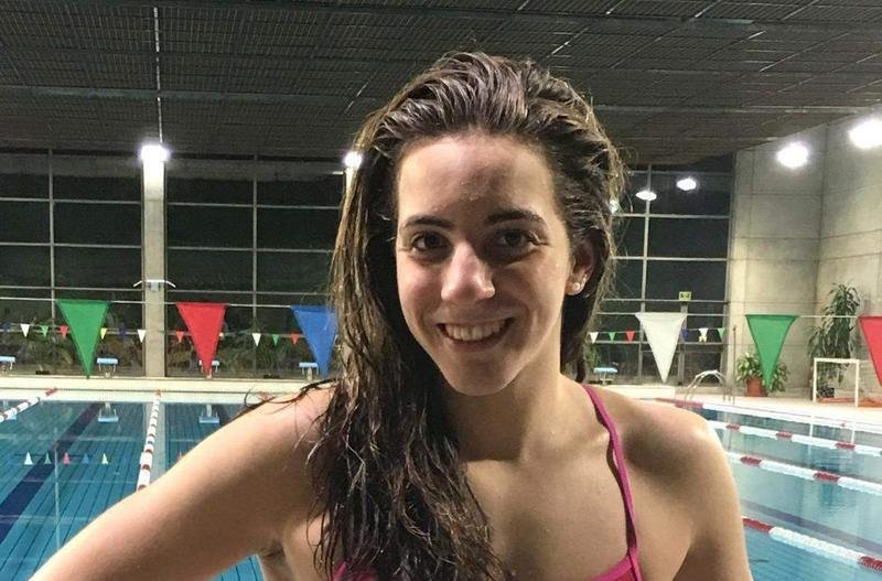<p> La nadadora Júlia Pujadas. Ayuntamiento de Granollers </p>