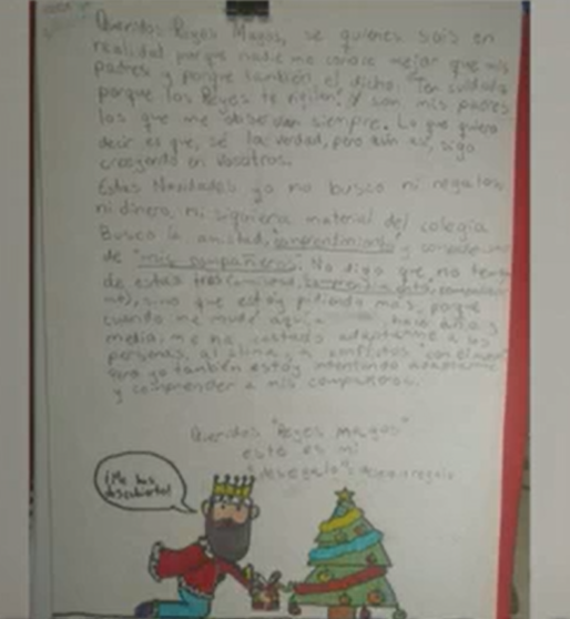  La carta que escribió un niño de 11 años 
