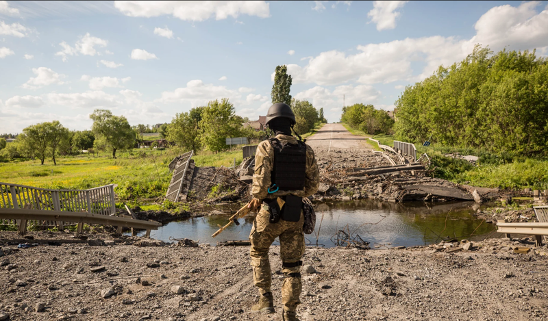  Soldado en tierras ucranianas 