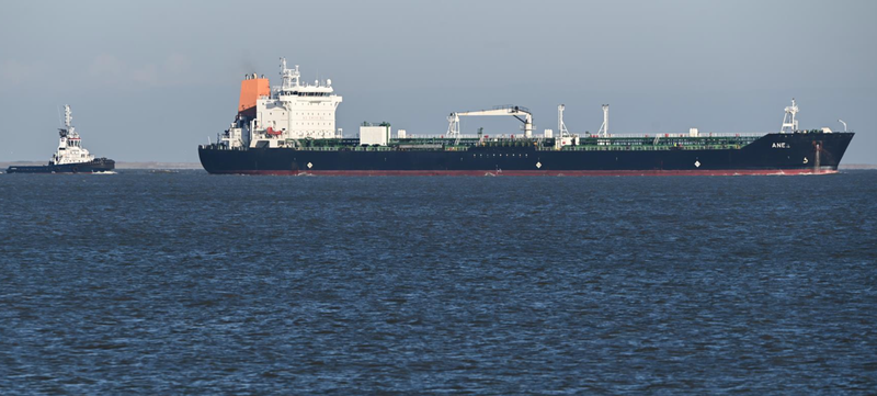  Carguero con hidrocarburos rusos en el mar del Norte. - Lars Klemmer/dpa 