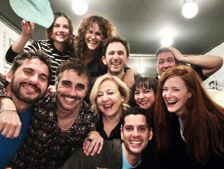  Foto del reencuentro de los actores de Aída 