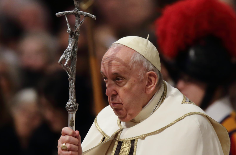  06 January 2023, Vatican, Vatican City: Pope Francis presides Holy Mass on the Solemnity of the Epiphany of the Lord in St. Peter's Basilica at the Vatican. Photo: Evandro Inetti/ZUMA Press Wire/dpa - Evandro Inetti/ZUMA Press Wire/d / DPA 
