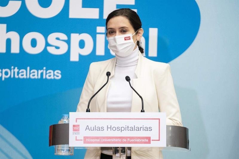  La presidenta de la Comunidad de Madrid, Isabel Díaz Ayuso 