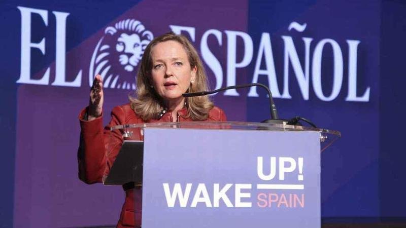  Nadia Calviño en la presentación de Wake Up Spain 