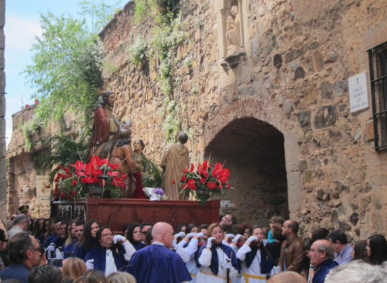  Archivo - Imagen de archivo de la procesión de La Burrina el Domingo de Ramos de 2018 - EUROPA PRESS - Archivo 