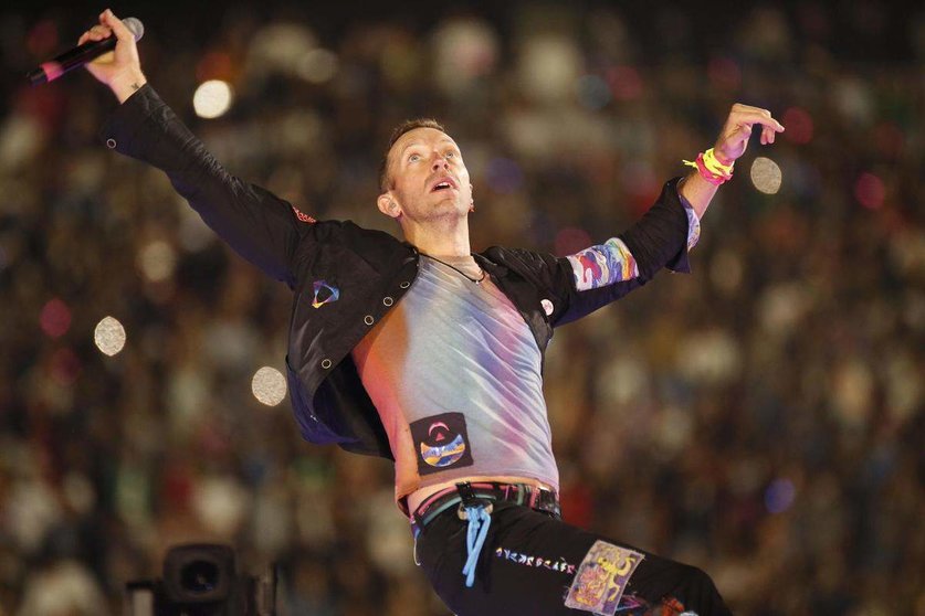  Chris Martin, vocalista de Coldplay 