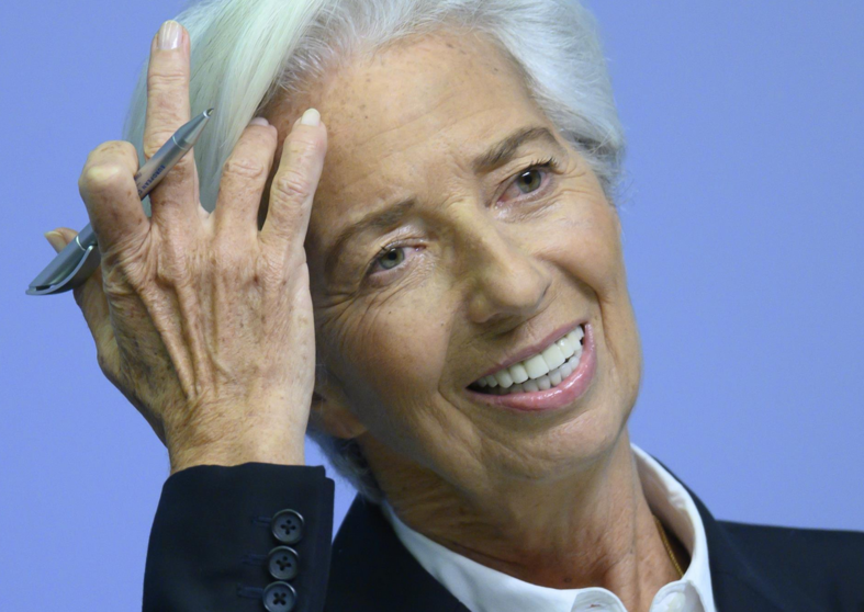  Archivo - 23 January 2020, Hessen, Frankfurt: President of the European Central Bank (ECB), Christine Lagarde reacts during a press conference. Photo: Boris Roessler/dpa - Boris Roessler/dpa - Archivo 