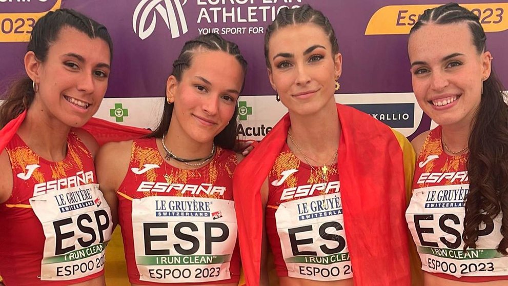  Las atletas que le dieron a España el bronce en el Europeo sub23 