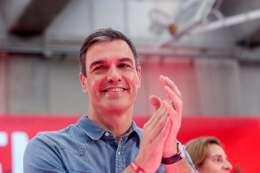  El presidente del Gobierno y candidato a la reelección por el PSOE, Pedro Sánchez 