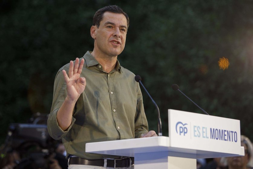  El presidente del PP-A y de la Junta de Andalucía, Juanma Moreno 