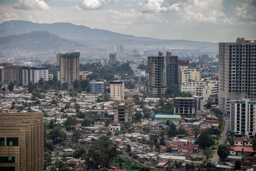  Vista general de Addis Abeba, la capital de Etiopía, desde el edificio de la Unión Africana (UA). - Michael Kappeler:Dpa - Archivo 