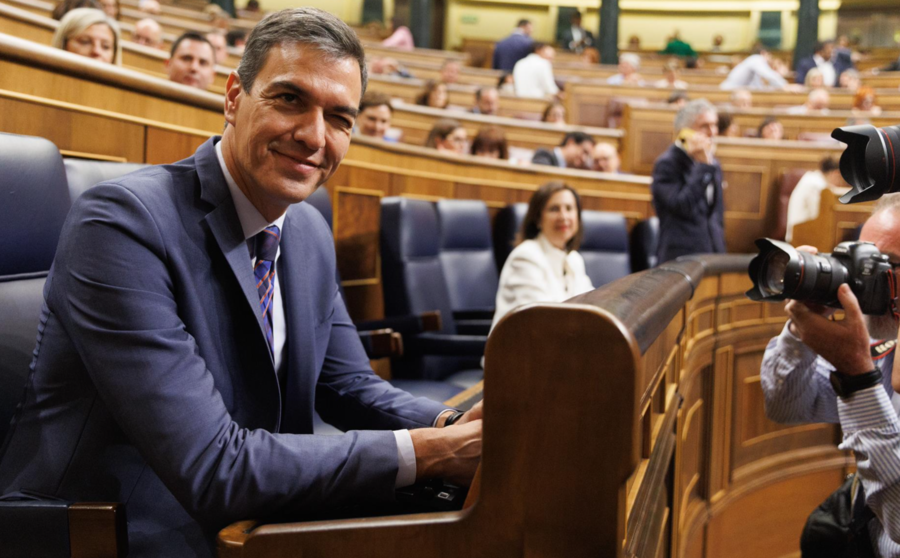  El presidente del Gobierno en funciones, Pedro Sánchez, durante una sesión plenaria - Eduardo Parra - Europa Press 