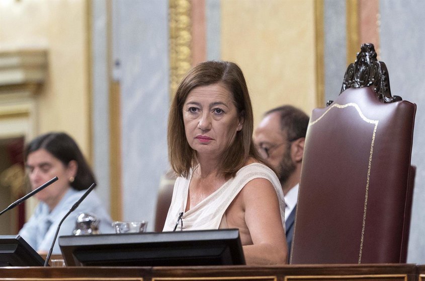  La presidenta del Congreso, Francina Armengol, en Pleno de la Cámara 