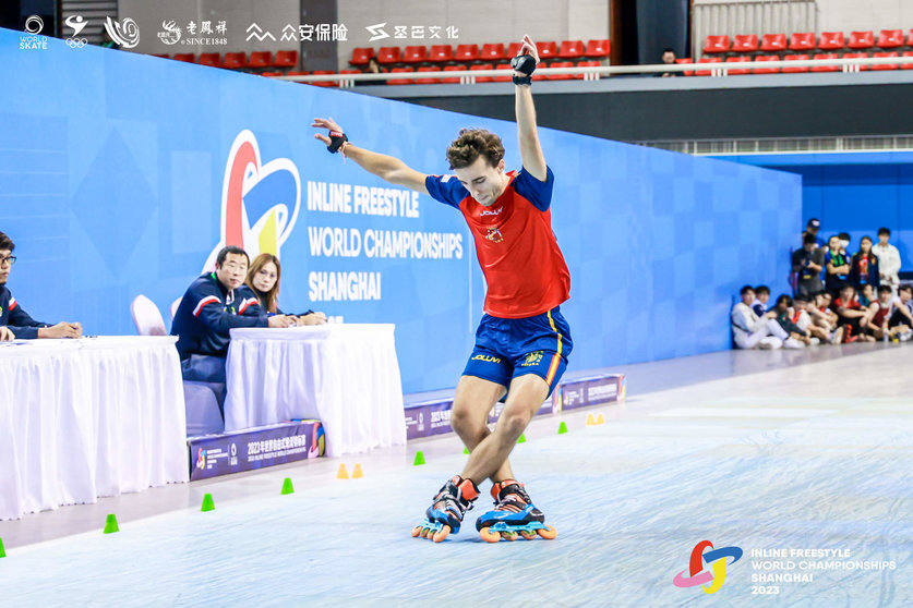  Enrique Rubio, ganador del oro, en el Mundial de Freestyle en China 