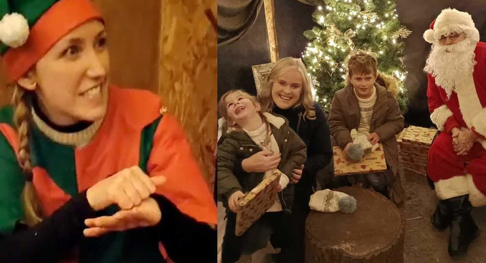  Una niña sorda consigue comunicarse con Papá Noel gracias a un elfo que sabe lengua de signos 