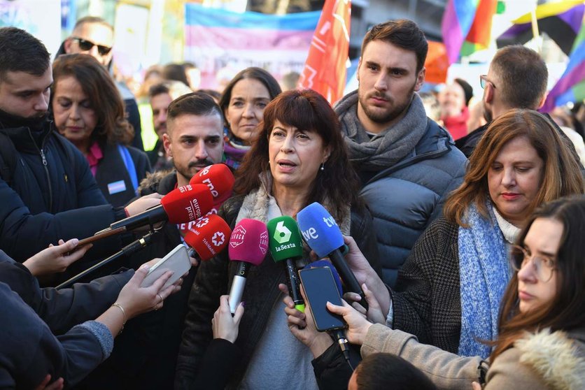  La ministra de Igualdad, Ana Redondo, ante los medios 