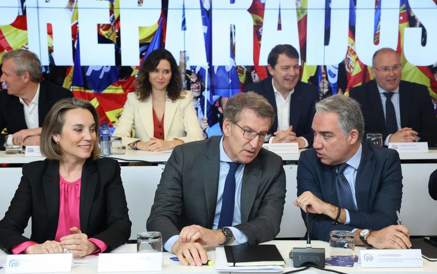  Reunión de la Junta Directiva Nacional del PP, en la sede del PP en la calle Génova, a 2 de abril de 2024, en Madrid (España). D - Marta Fernández Jara - Europa Press 