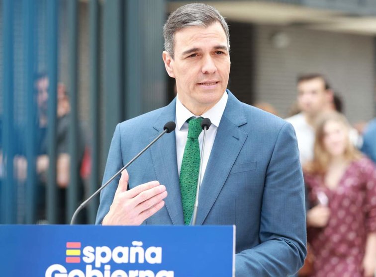  Pedro Sánchez, este lunes en Dos Hermanas (Sevilla) - ROCÍO RUZ-EUROPA PRESS 