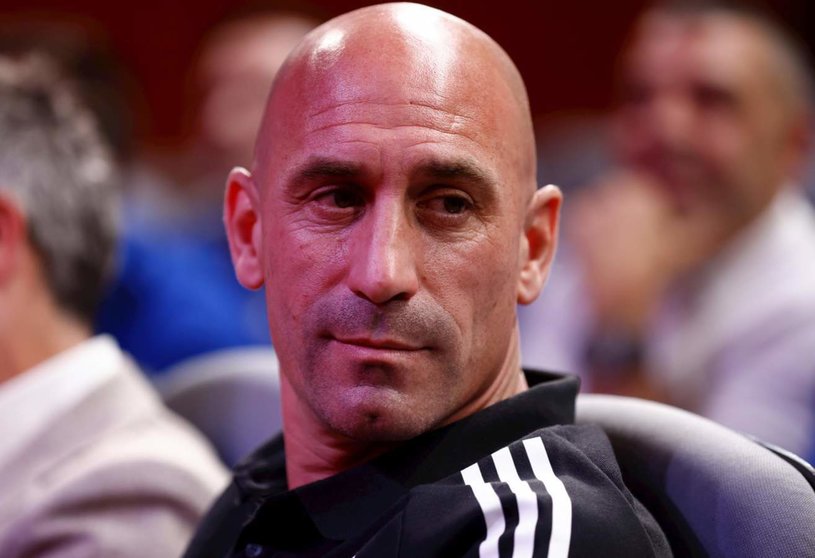  Archivo - Luis Rubiales, President of RFEF, is seen during the press conference of Jorge Vilda to give the players list for FIFA Women’s World Cup celebrated at Ciudad del Futbol on June 12, 2023, in Las Rozas, Madrid, Spain. - Oscar J. Barroso / Afp7 / Europa Press - Archivo 
