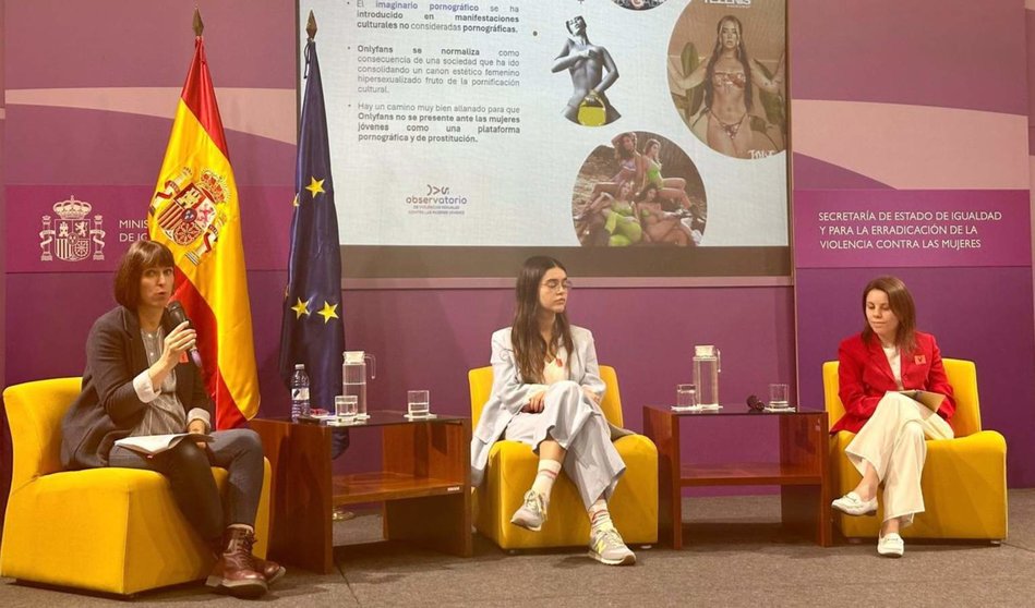  Federación Mujeres Jóvenes presenta el estudio 'Onlyfans' - EUROPA PRESS 