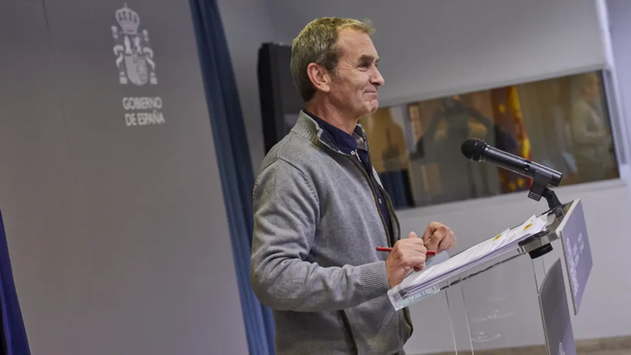  El director del Centro de Coordinaci&oacute;n de Alertas y Emergencias Sanitarias (CCAES), Fernando Sim&oacute;n interviene durante una rueda de prensa convocada ante los medios de comunicaci&oacute;n en el Ministerio de Sanidad para informar sobre la evoluci&oacute;n del coronaviru - EUROPA PRESS/J. Hell&iacute;n. POOL - Europa Press 