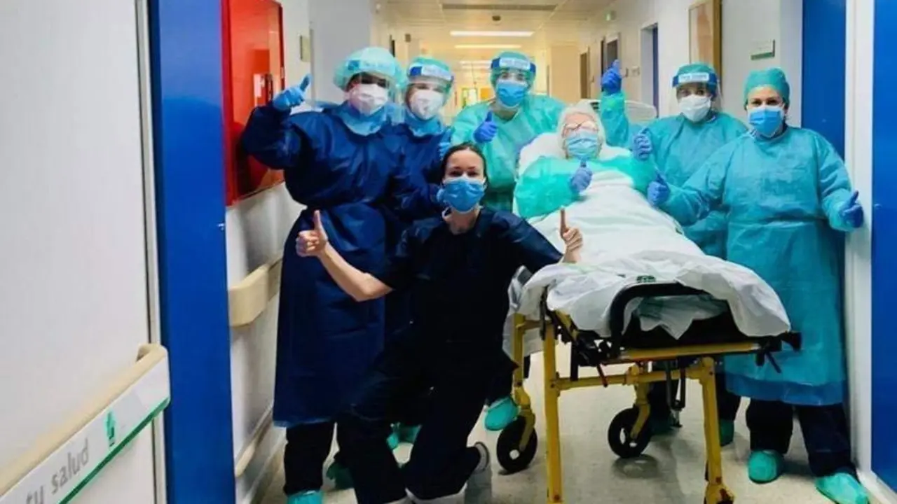  Evarista en su momento del alta 