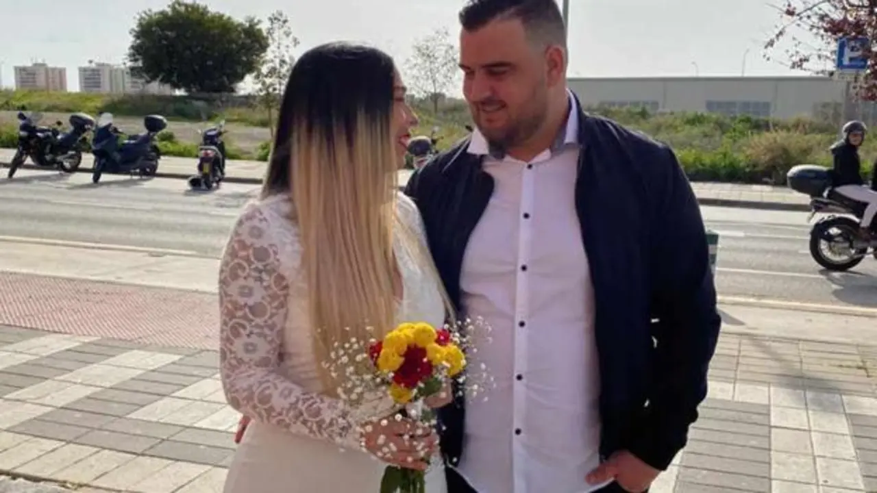  Victoria y Jos&eacute; en su enlace. Imagen: Diario Sur 