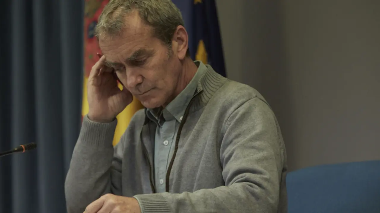  El director del Centro de Coordinaci&oacute;n de Alertas y Emergencias Sanitarias (CCAES), Fernando Sim&oacute;n, durante una rueda de prensa para informar sobre el seguimiento de la pandemia por COVID-19, en Madrid (Espa&ntilde;a), a 25 de febrero de 2021. - EUROPA PRESS/J. Hell&iacute;n. POOL - Europa Press 