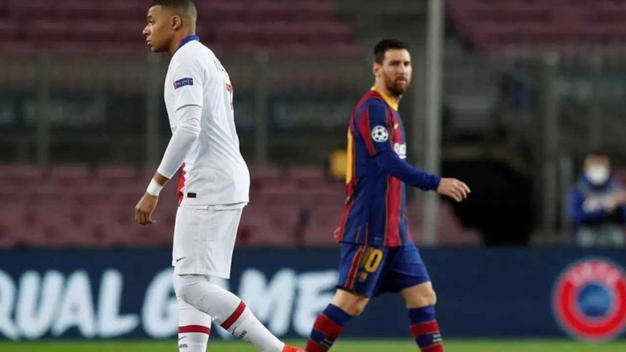 Mbappe y messi