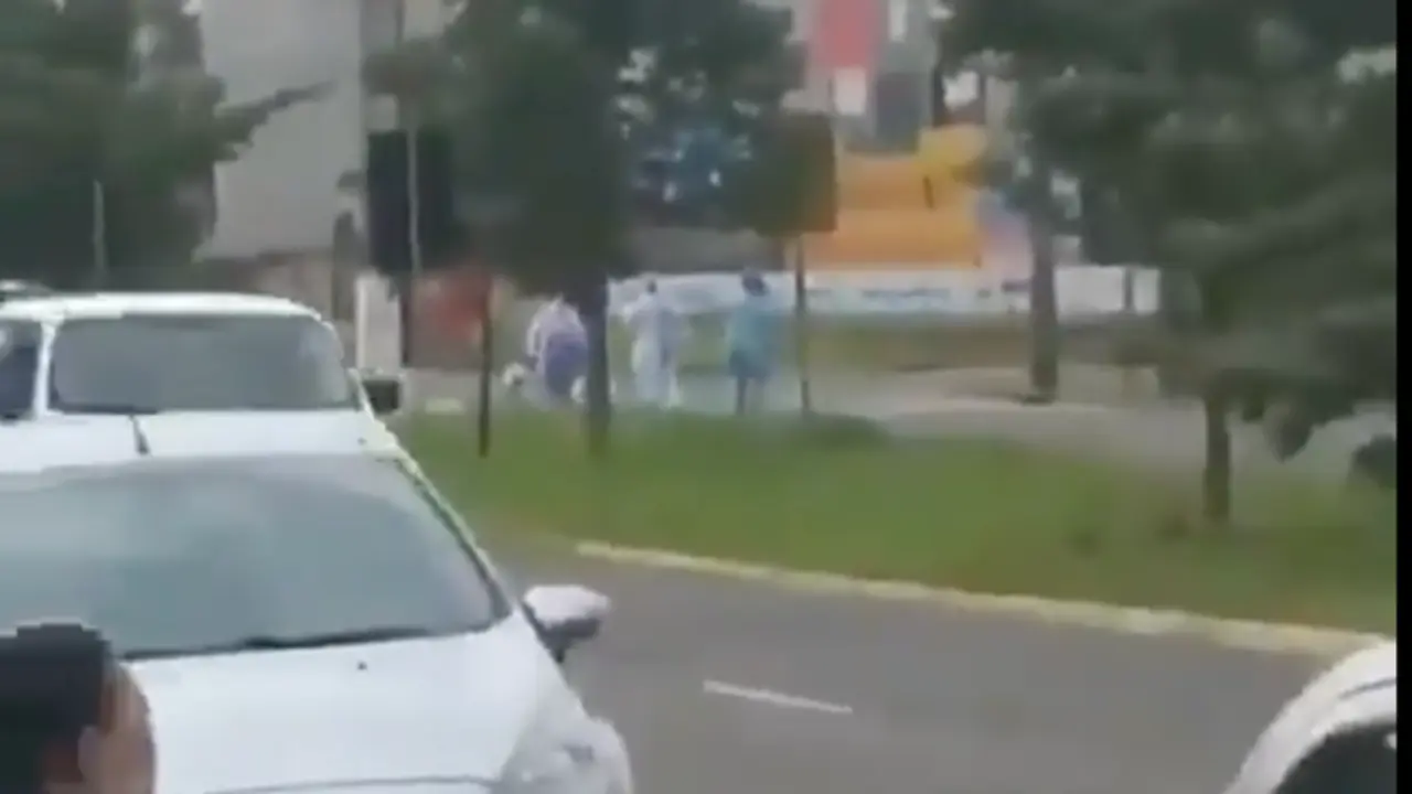  Paciente Covid huyendo del hospital 