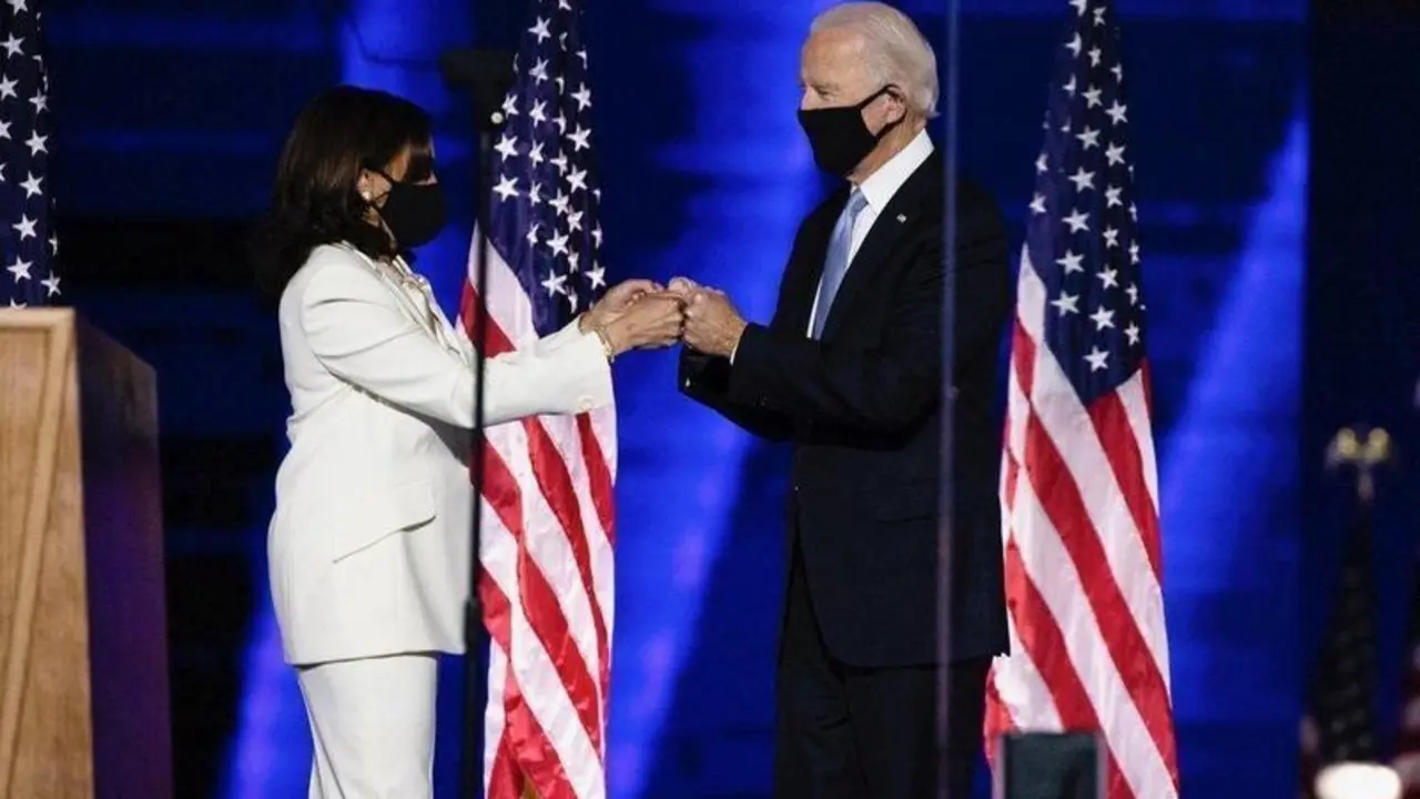  Kamala Harris y Joe Biden; vicepresidenta y presidente de EEUU respectivamente 