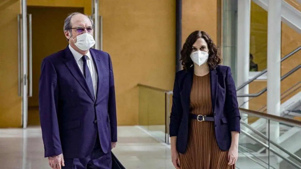  Isabel D&iacute;az Ayuso y &Aacute;ngel Gabilondo. // EP 