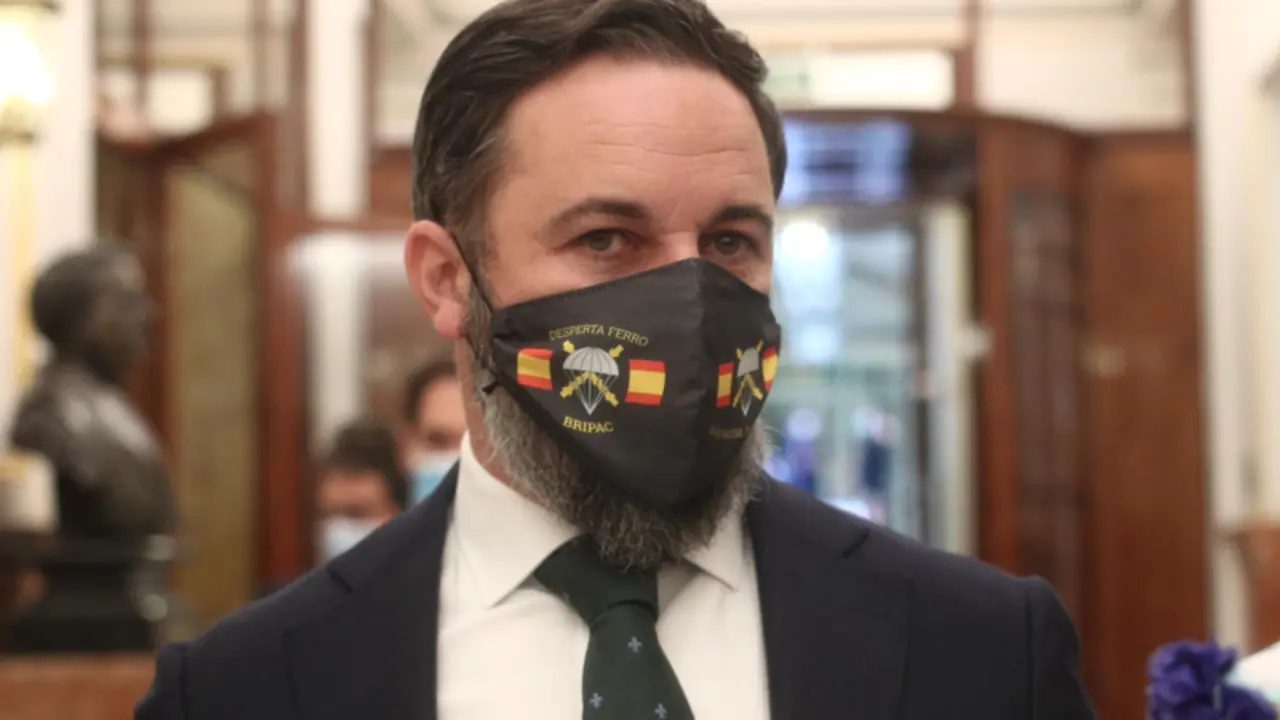  El l&iacute;der de Vox, Santiago Abascal, a su llegada a la primera sesi&oacute;n de control al Gobierno en el Congreso, en Madrid (Espa&ntilde;a) a 9 de septiembre de 2020. El Gobierno contesta preguntas, entre otras, sobre el coronavirus o sobre los gastos de seguridad del - EUROPA PRESS/E. Parra. POOL - Europa Press 