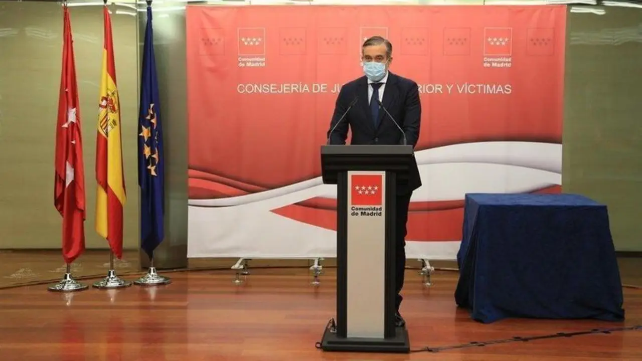  Enrique L&oacute;pez, consejero de Justicia, Interior y V&iacute;ctimas de la Comunidad de Madrid. // EP 