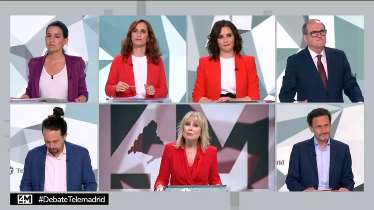  Imagen del debate celebrado el mi&eacute;rcoles en Telemadrid 
