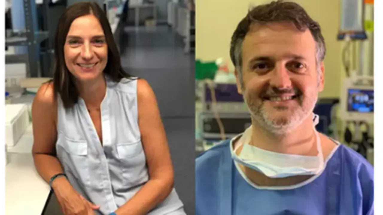 Los coautores del estudio sobre marcadores tumorales de c&aacute;ncer de cabeza y cuello, Sonia Fern&aacute;ndez y Xavier Avil&eacute;s - URV 