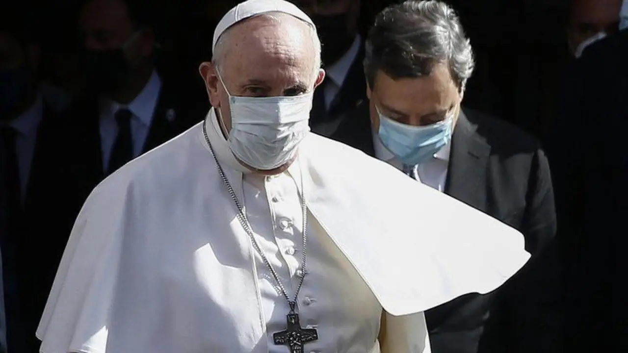  El Papa tras atender una conferencia sobre demograf&iacute;a en Italia la semana pasada - Cecilia Fabiano/LaPresse via ZUM / DPA 