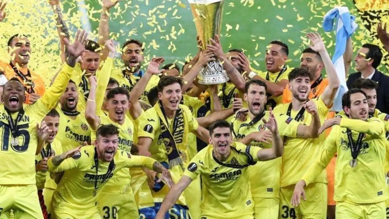  Villarreal campeon de la UEFA Europa League ante el Manchester United 2021. Twitter 