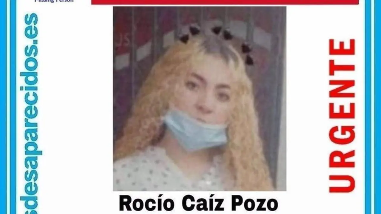  Cartel de b&uacute;squeda de la joven desaparecida - SOS DESAPARECIDOS 