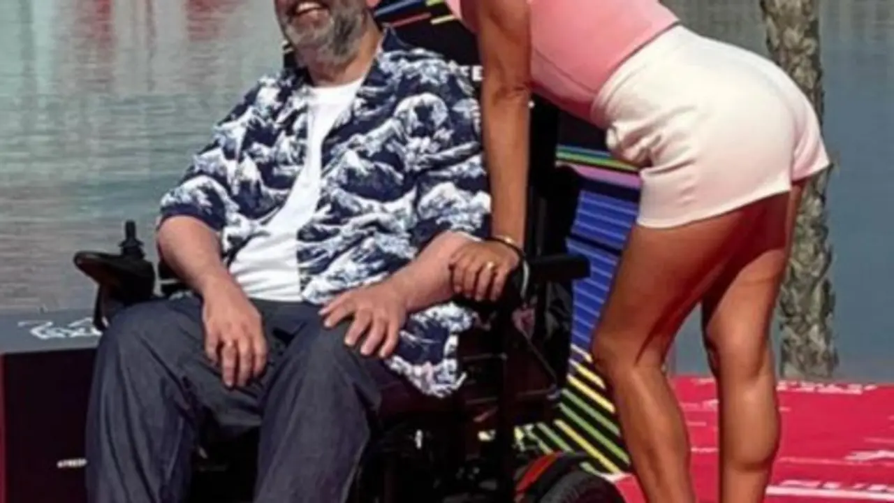 Candela Pe&ntilde;a con Bob Pop. Instagram