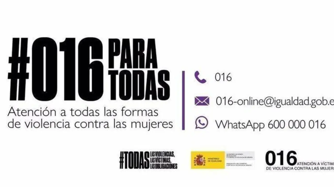  Archivo - Tel&eacute;fono 016 de atenci&oacute;n a todas las formas de violencias contra las mujeres - GOBIERNO DE ASTURIAS - Archivo 