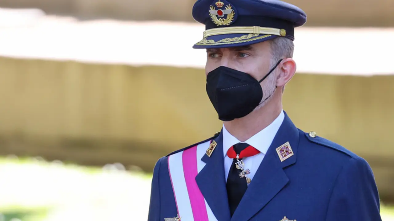  El Rey Felipe durante el acto central del "D&iacute;a de las Fuerzas Armadas 2021", a 29 de mayo de 2021, en Madrid (Espa&ntilde;a). - Ra&uacute;l Terrel - Europa Press 