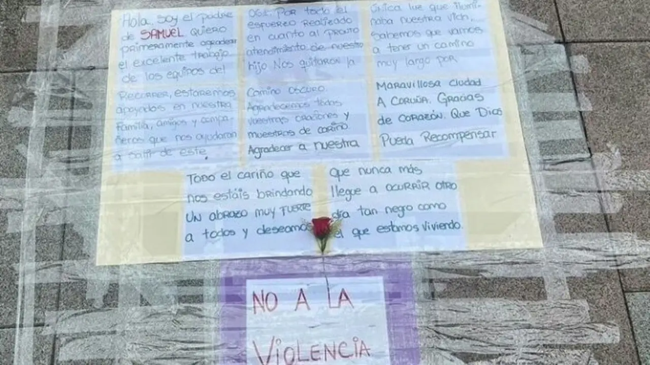  Carta del padre de Samuel. TWITTER 